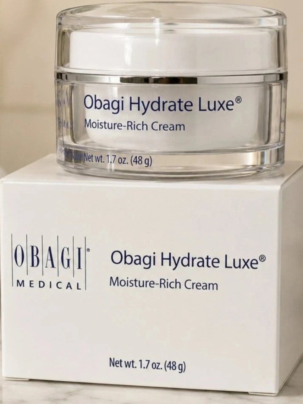 Obagi Hydrate Luxe Moisture-Rich Cream 1.7 oz / 48g – Hydrating Face Moisturizer